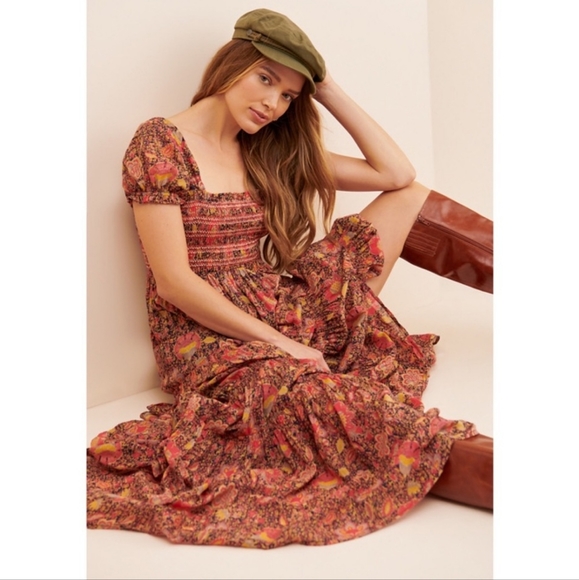 ****1 Med left!!*****Free People Tiered Maxi Dress - Picture 3 of 13